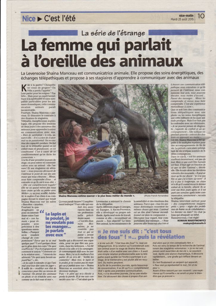 Conférence sur la communication avec les animaux Toulouse