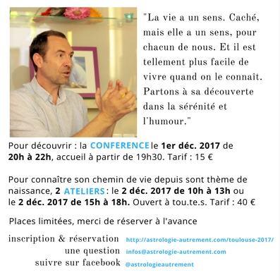 Conférence Tristan Balguerie : “le scénario invisible de l’existence” à Balma