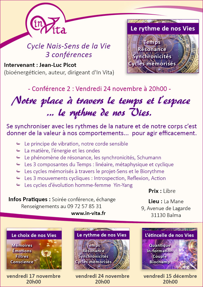 Conférence : Notre place à travers le temps et l’espace à Balma