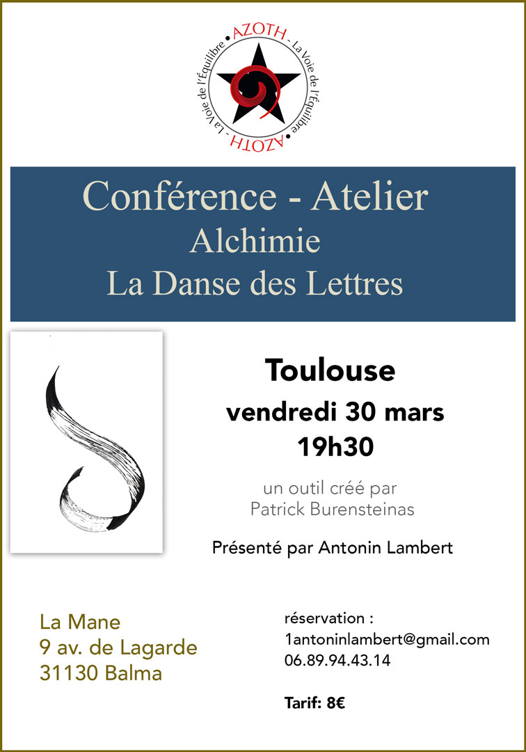 Conférence Atelier La danse des lettres 