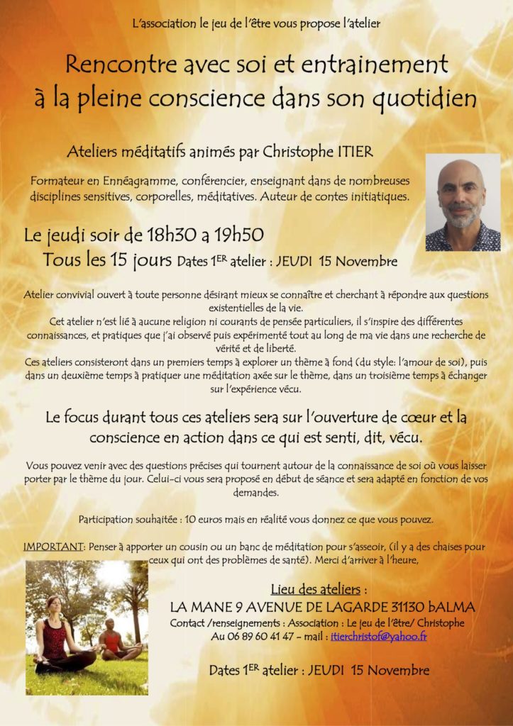 Atelier méditatif sur Balma