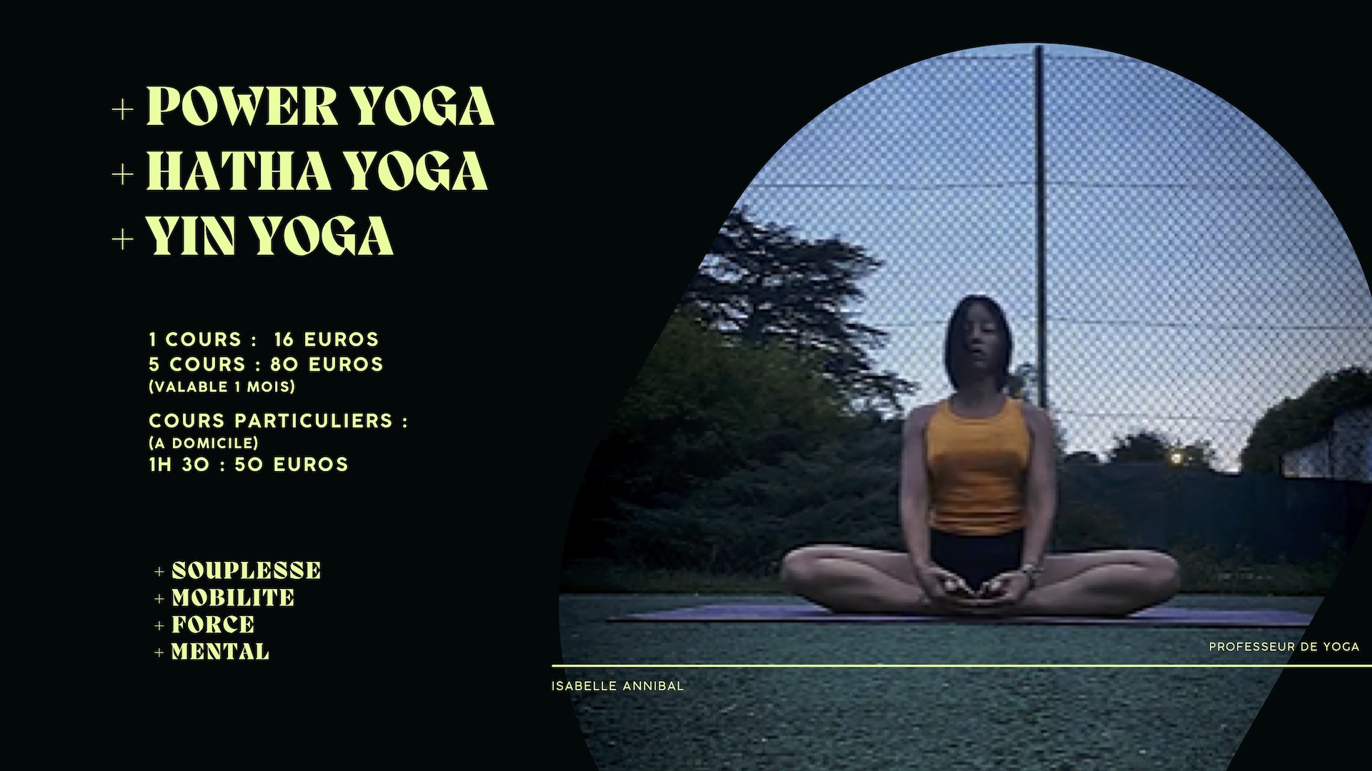 Cours de Yoga - Yoga Lin - Hatha Yoga - Power Yoga